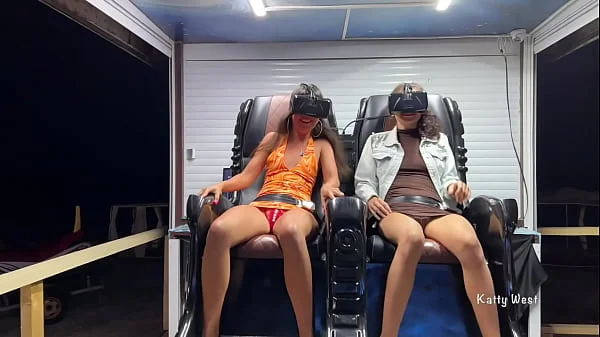 Upskirt Flashing in Public virtual reality with Katty West and Kate Rich