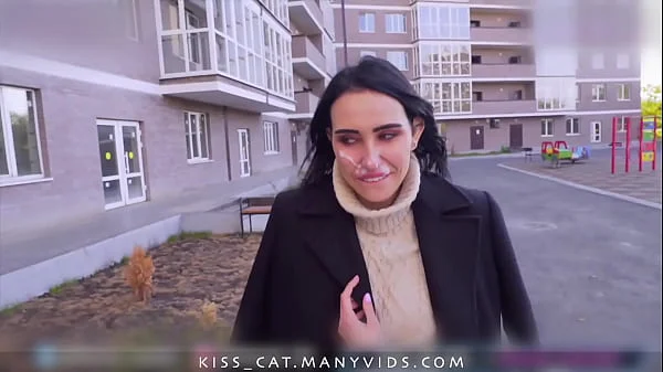 Risky Anal Sex with Facial Cum Walk - Public Agent Pickup Russian Student to Street Fuck / Kiss Cat