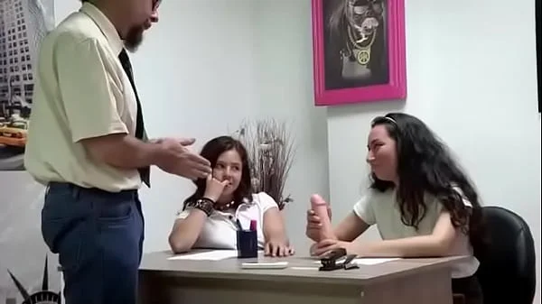 Old dude teaches Alba and her teenage friends a lesson on young sex