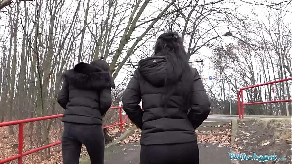 Public Agent Real Twins stopped on the street for indecent proposals